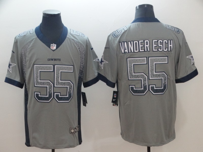 Men's Dallas Cowboys Leighton Vander Esch #55 Gray Jersey